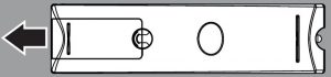FIG 1 Installing remote control batteries