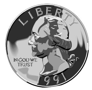 FIG 17 25¢, 50¢. $1