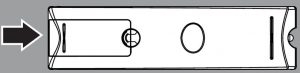 FIG 3 Installing remote control batteries