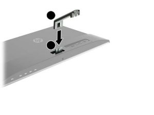 FIG 7 Installing the monitor stand