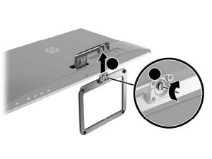 FIG 8 Installing the monitor stand