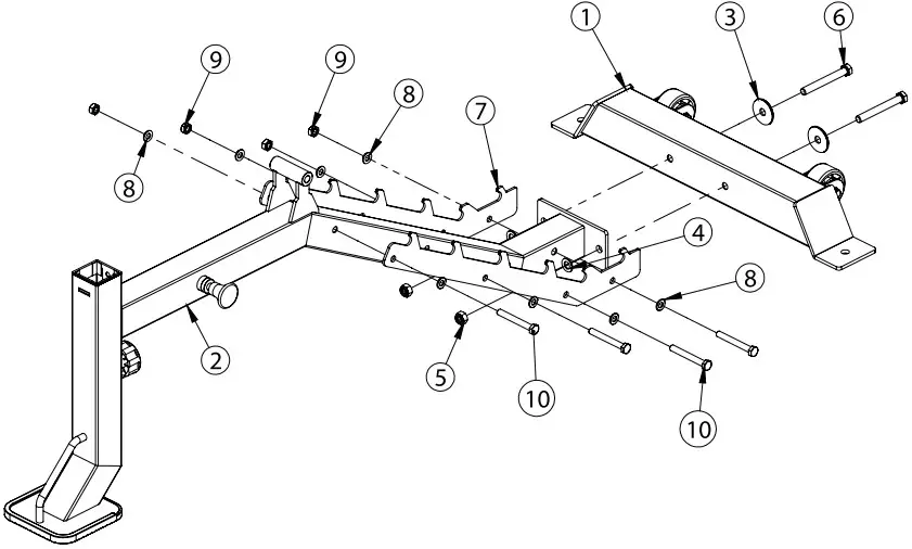 FORCE F MR FID V2 FID Bench with Arm and Leg Developer - ASSEMBLY 1