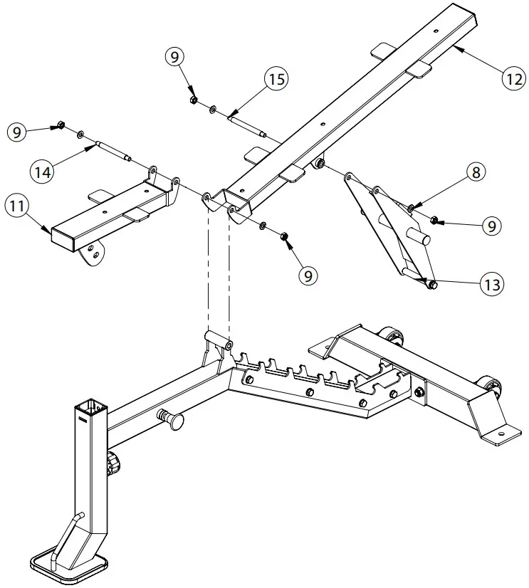 FORCE F MR FID V2 FID Bench with Arm and Leg Developer - ASSEMBLY 2
