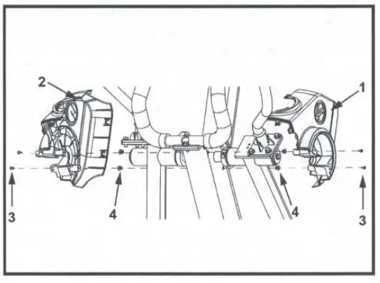 Attach Upper Right and Left Shrouds