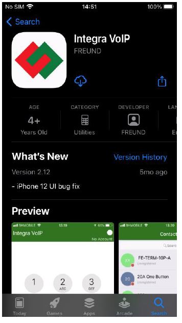 FREUND-IP-Integra-Voip App