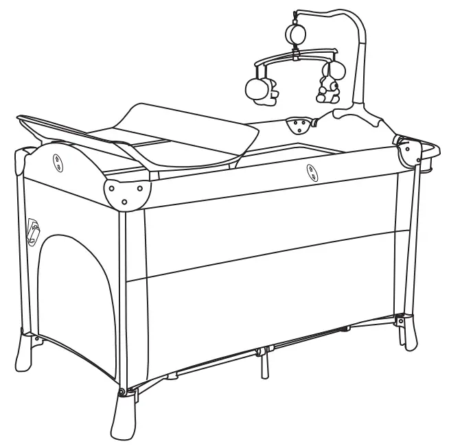 FUFU GAGA BABYPLAYPEN Multifunctional Foldable Baby Crib
