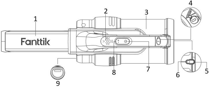 Fanttik V9 Mate Cordless Car Vacuum B1