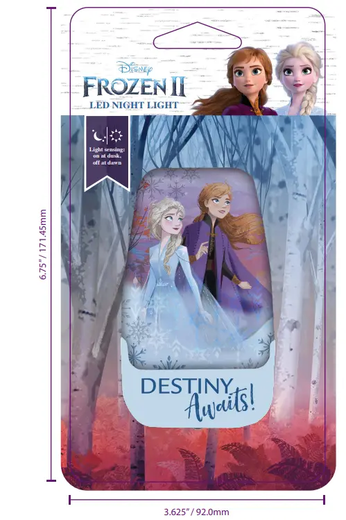 Frozen-46276-Wrap-Shade-LED-Night-Light-DIMENSION
