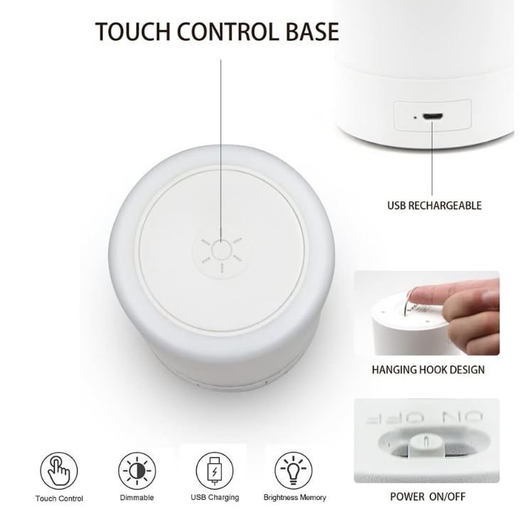 G Keni-L2-Portable-LED-Touch-Night-Lamp-features