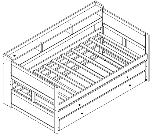 GAZHOME B08B6701 Twin XL Size Bed Frame