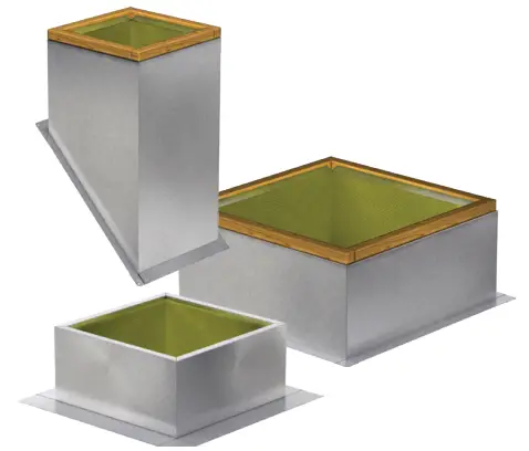 GREENHECK KSQ Untempered Mixed Flow Roof Supply Fan - absorbing