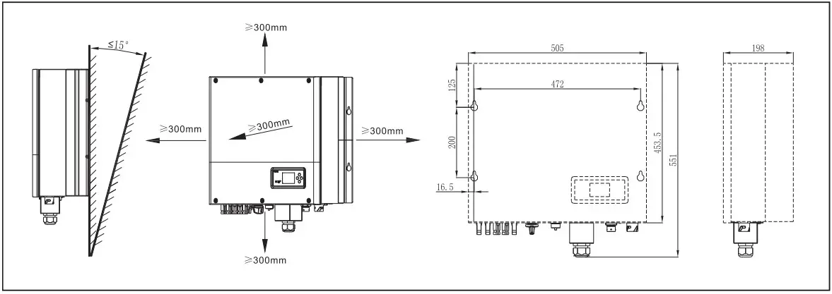 GROWATT SPH 4000 10000TL3 BH UP Hybrid Inverter - Installation
