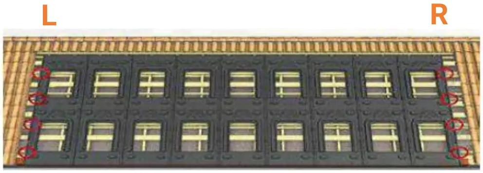 GSE In Roof Solar System - PV array