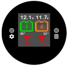 Gauge Innovations VEBA01 Dual Battery 52mm Gauge - Gauge Displays 1