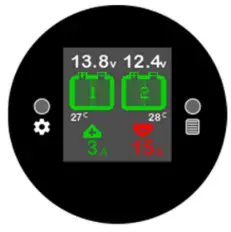 Gauge Innovations VEBA01 Dual Battery 52mm Gauge - Gauge Displays.