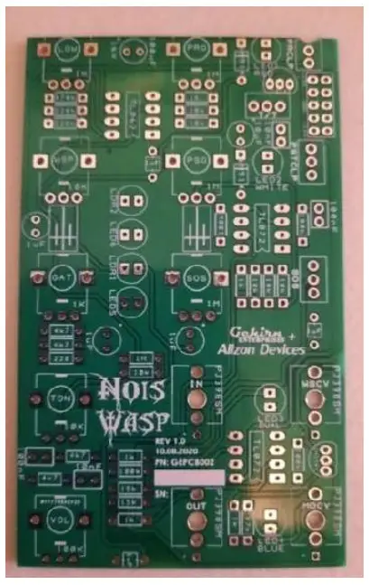 Gehirn ENTERPRISES EuroWasp 12HP Euro Rack Edition Effect Pedal - PCB Check