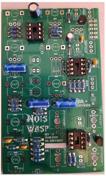 Gehirn ENTERPRISES EuroWasp 12HP Euro Rack Edition Effect Pedal - capacitors 1