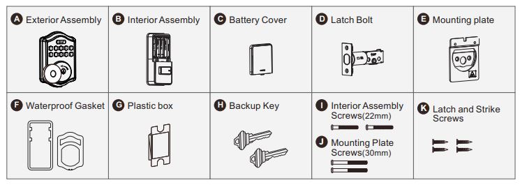 Guarder G10 PRO Fingerprint Front Door Lock Set with Deadbolt-fig-4