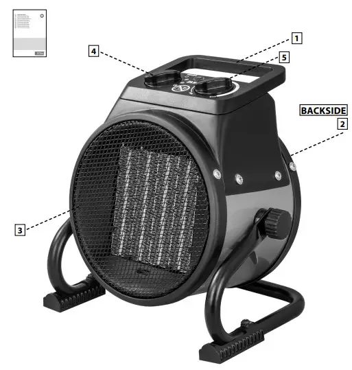 Gude GEH 2000 P Fan Heater - ITEMS