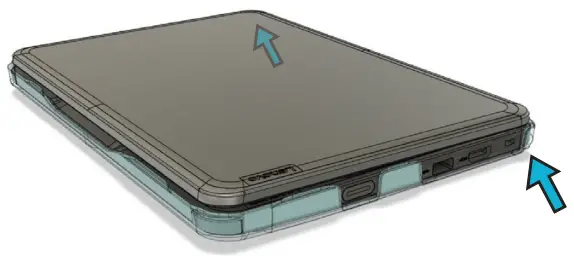 Gumdrop SlimTech for Lenovo 100e 100w Chromebook 3rd Gen - corner clips