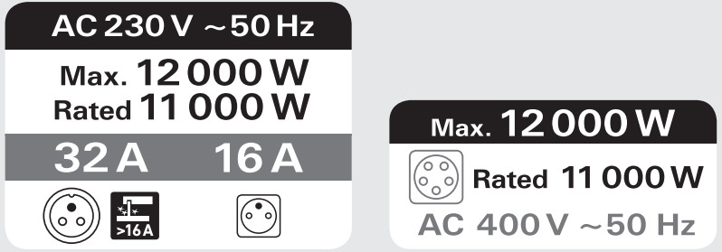 HERON 8896431 Gasoline Generator - Symbol