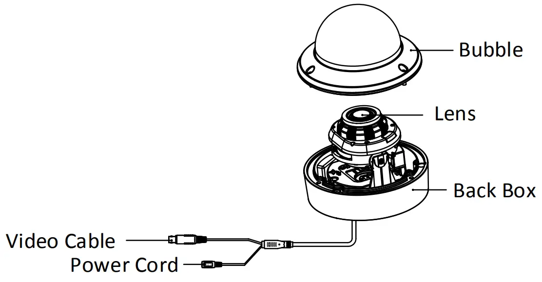 HIKVISION DS-2CE19H0T-AIT3ZF(C) Varifocal Dome and Turret and Bullet Camera - Power Cord