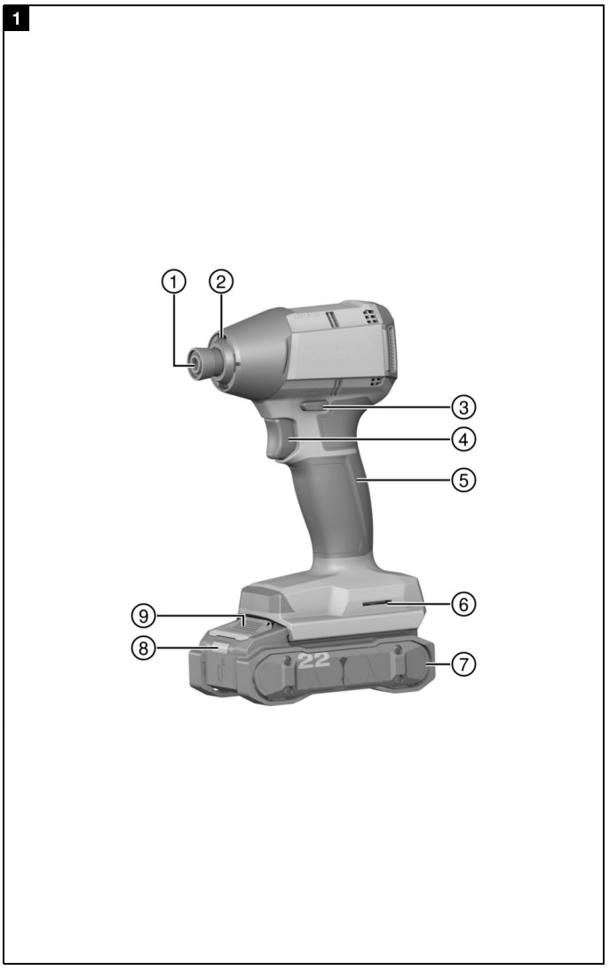 HILTI SID 4-22 Cordless Impact Driver - fig 1