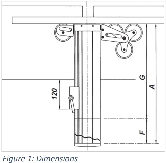HOKUBEMA Maschinenbau GmbH TX MATIC Planer Bridge Guard - Dimensions