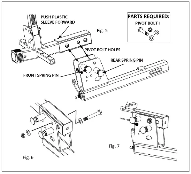 HOLLYWOOD RACKS HR1500 Hitch Mounted Electric Bike Rack - Parts2
