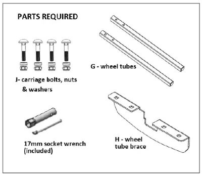 HOLLYWOOD RACKS HR1500 Hitch Mounted Electric Bike Rack - Parts3