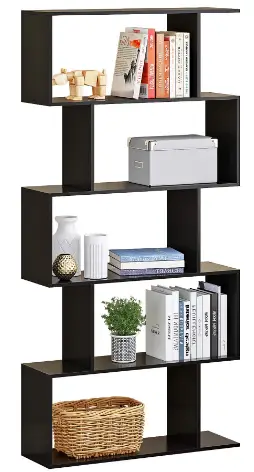 HOMEFORT-HB-SJ0705M-Wood-Geometric-Bookshelf-PRO