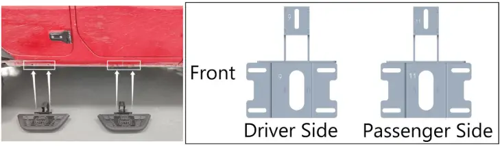 HOOKE-ROAD-2024-JLU-4-Door-JL-Running-Boards-4-Doors-Side-Step-Bars-FIG-4