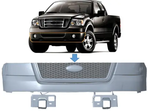 HOOKE-ROAD-BXG.8005-Front-Bumper-With-Winch-Plate-and-LED-Lights-FIG-4