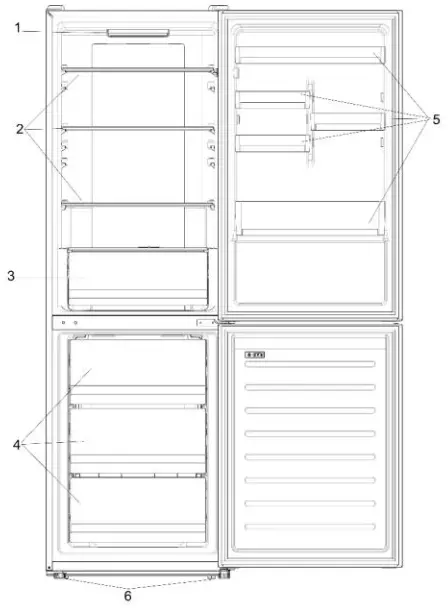 HOOVER 34004858 500 Fridge Freezer - PRODUCT DESCRIPTION