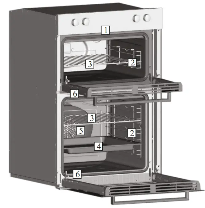 HOOVER HO9DC3B308IN Electric Double Oven - Control panel