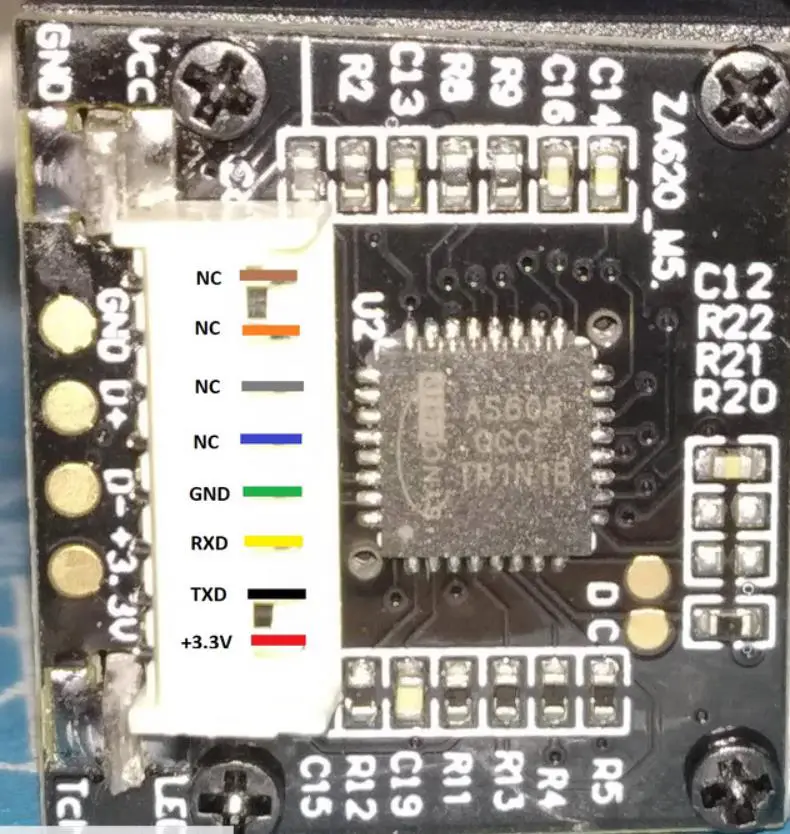 HT AS608 Optical Finger Print Sensor Module - Mechanical Dimension 3