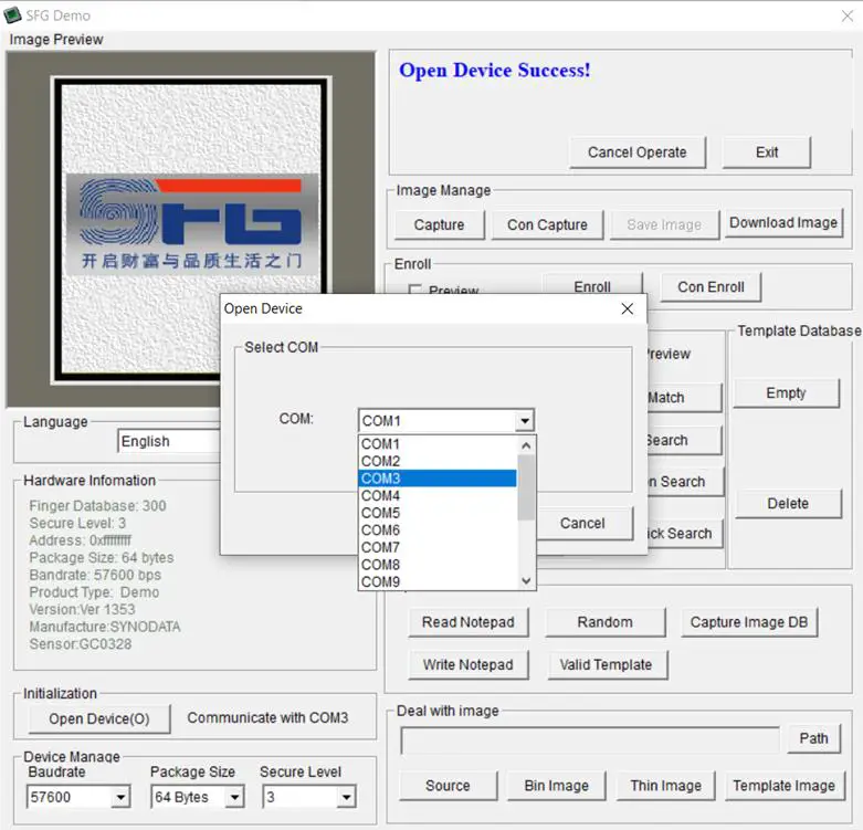 HT AS608 Optical Finger Print Sensor Module - Mechanical Dimension 5
