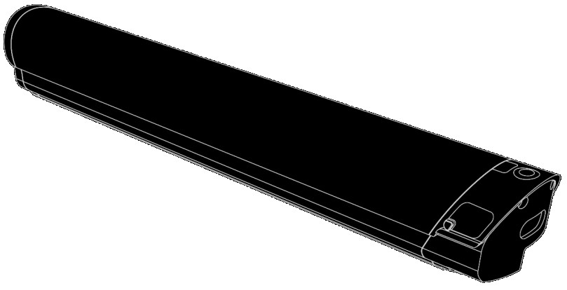 HYENA E BIKE BS 500 PowerPack Carrier Rack Battery 500Wh