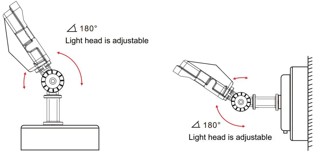 HYPERLITE CES-LS-VN-30W MARS Series LED Flood Light - Diagram 4