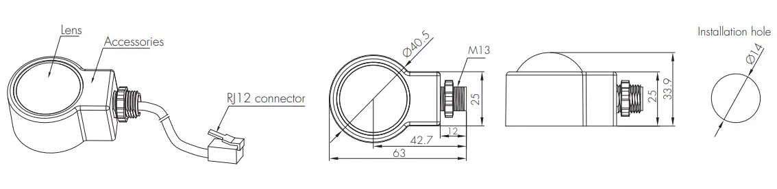 PIR & microwave sensor heads