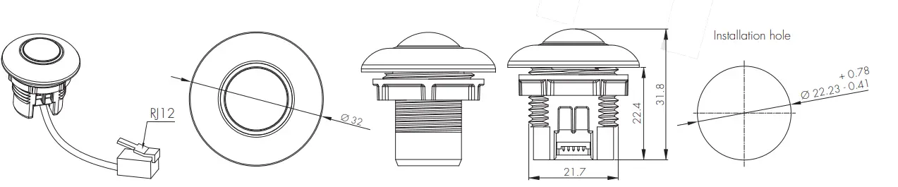 PIR & microwave sensor heads
