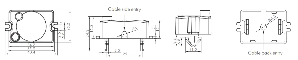 PIR & microwave sensor heads