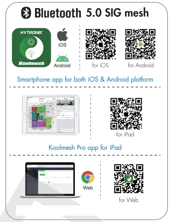 HYTRONIK HED6045 BT Bluetooth Dimmable LED Drivers with Bluetooth 5.0 SIG Mesh - qr