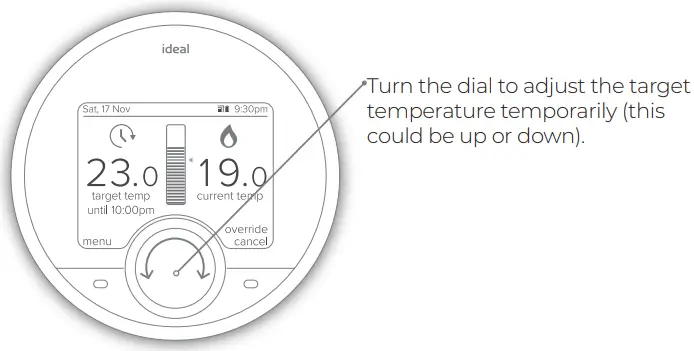 Halo Lite RF Ideal RF Electronic 7 Day Programmable Room - Override
