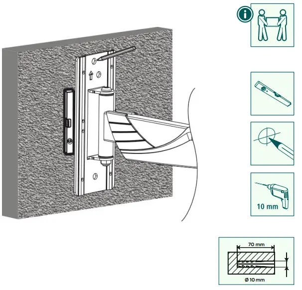 Hama 00220826 TV Wall Bracket - surface
