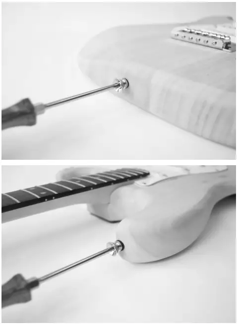 Harley Benton ST-LH ST-Style Electric Guitar Kit - buttons