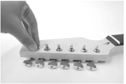 Harley Benton ST-LH ST-Style Electric Guitar Kit - tuners1