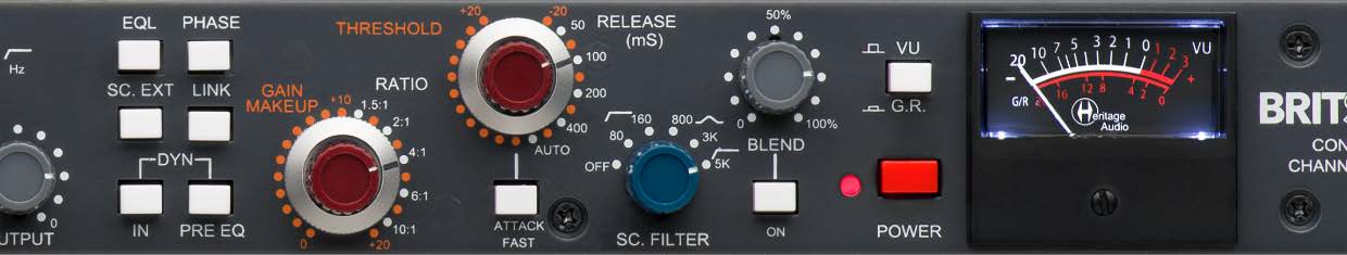 Heritage Audio BRITSTRIP Channel Strip with Diode Bridge Compressor (2)