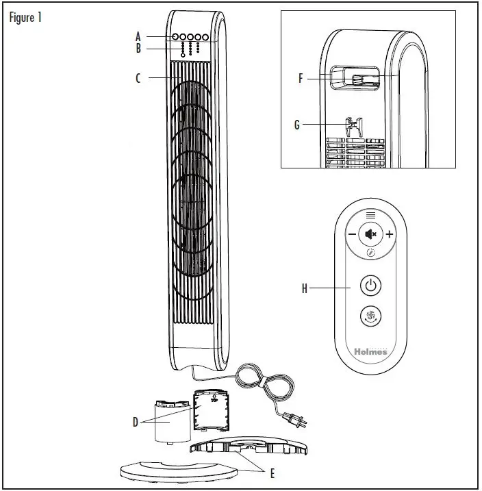 Holmes-32510397-40-Inch-Digital-Tower-Fan-With-SmartConnect-App-fig-2
