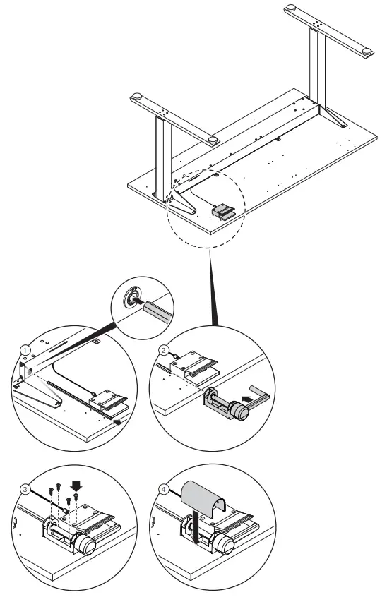 Install the Mounted Tension Adjuster Handle (optional accessory) 